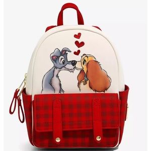 NWT Loungefly lady and the tramp mini Backpack
